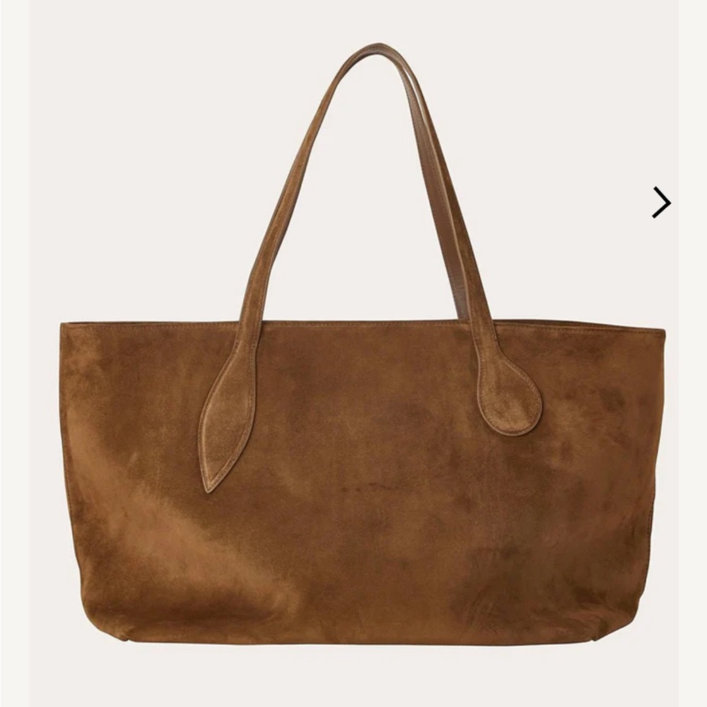 Brown Suede Tote Bag